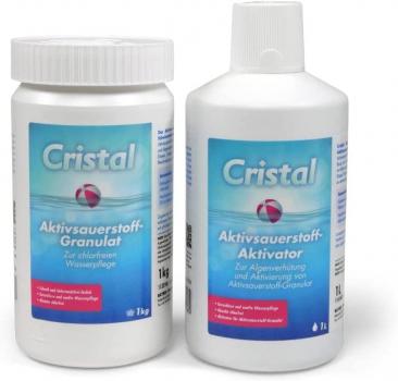 Bayrol Cristal 1,0 kg Aktivsauerstoff Granulat + 1,0 l Aktivsauerstoff Aktivator - Spar-Set